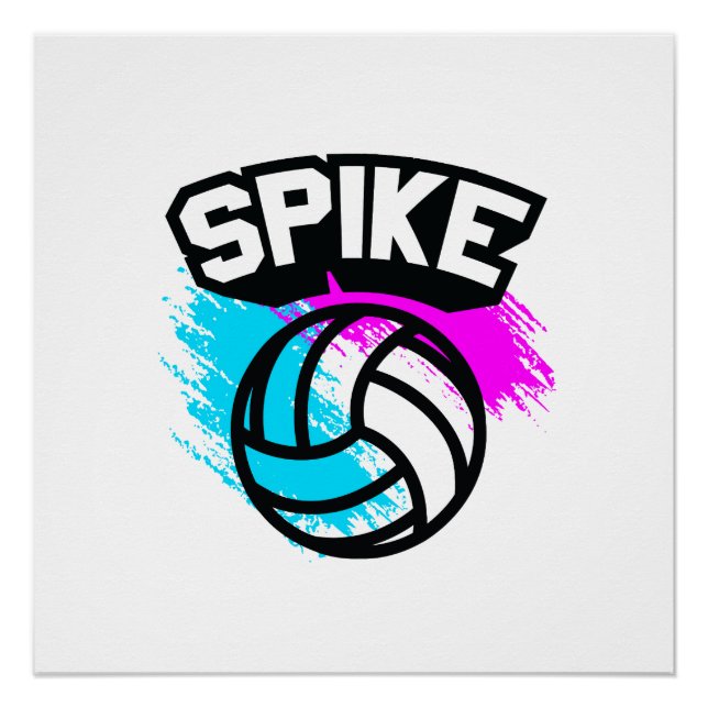 Spike Volleyball Poster (Vorderseite)
