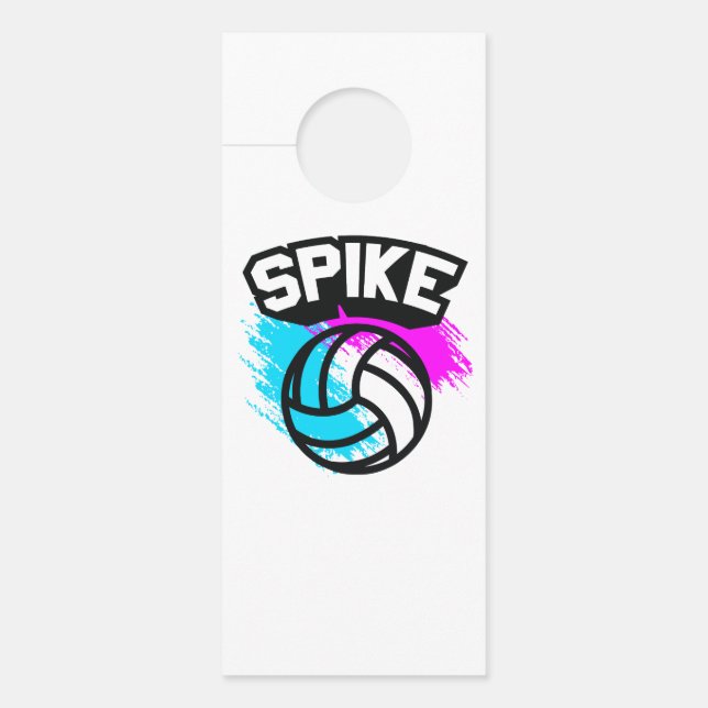 Spike Volleyball Türanhänger (Vorderseite)