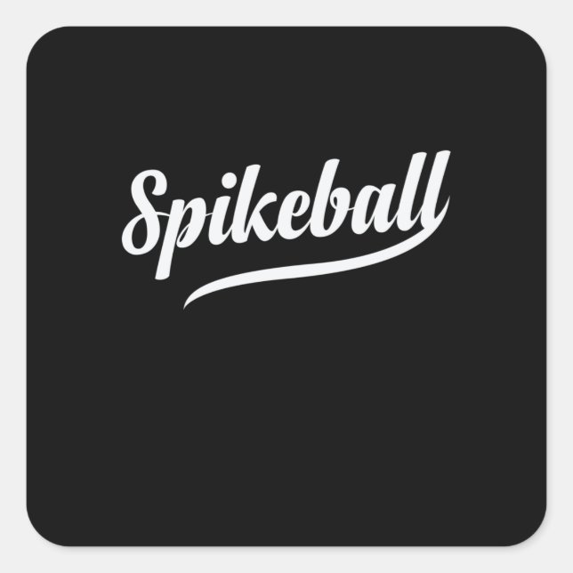 Spikeball Freizeit Sport Hobby Roundball Quadratischer Aufkleber (Vorderseite)