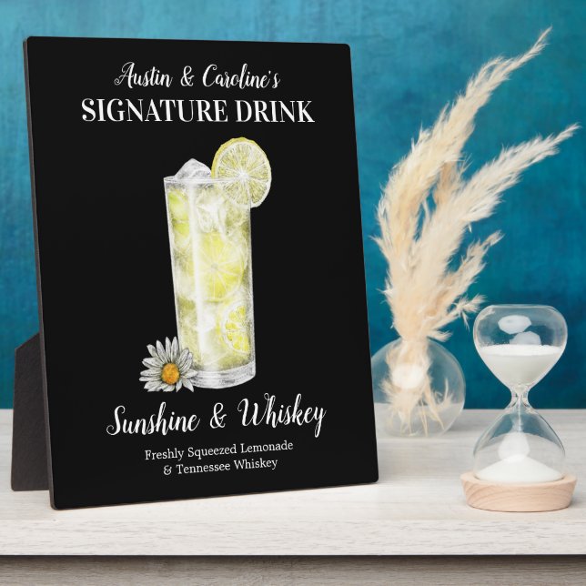 Spiked Lemonade ・ PERSONALISIEREN Sie diesen Signa Fotoplatte (Seite)