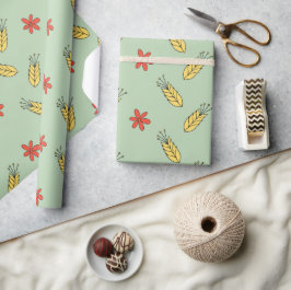 Spikelets und Blume.Blumensommer.Romantik Geschenkpapier
