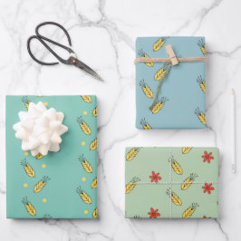 Spikelets und Blume.Blumensommer.Romantik Geschenkpapier Set