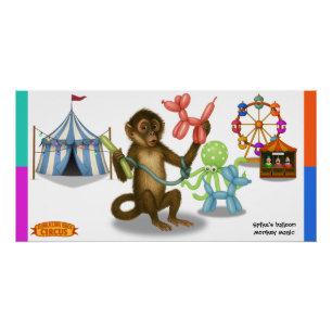 Spikes Ballon-Affen-Magie Poster