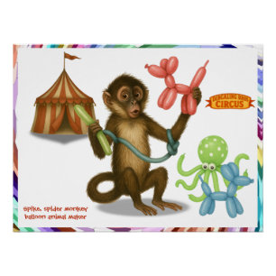 Spikes Ballonaffen-Magie Poster