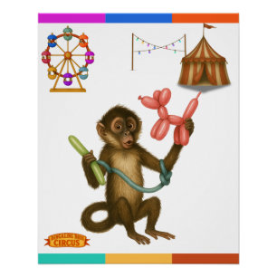 Spikes Ballonaffen-Magie Poster