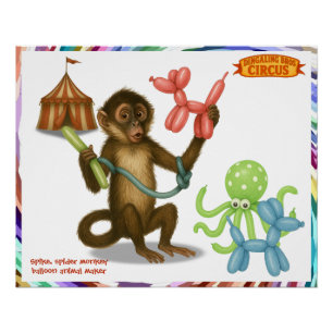 Spikes Ballonaffen-Magie Poster