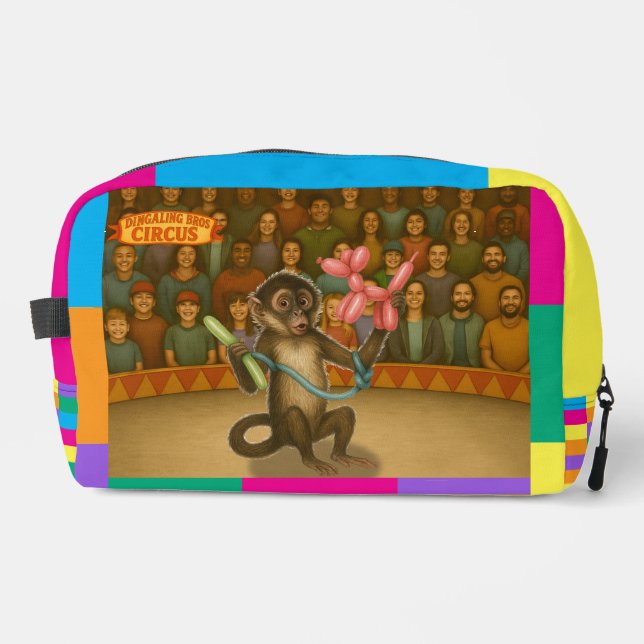 Spike's balloon monkey magic waschbeutel (Vorderseite)