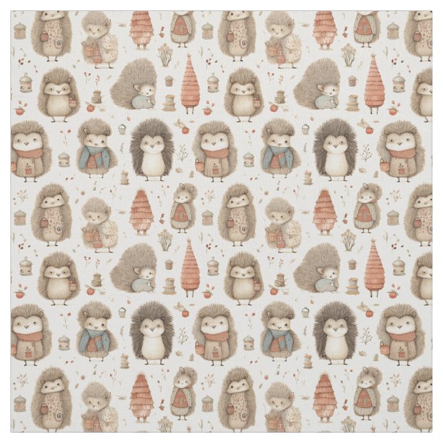 Spikey Charm: Whimsy-Igel Stoff (Muster)
