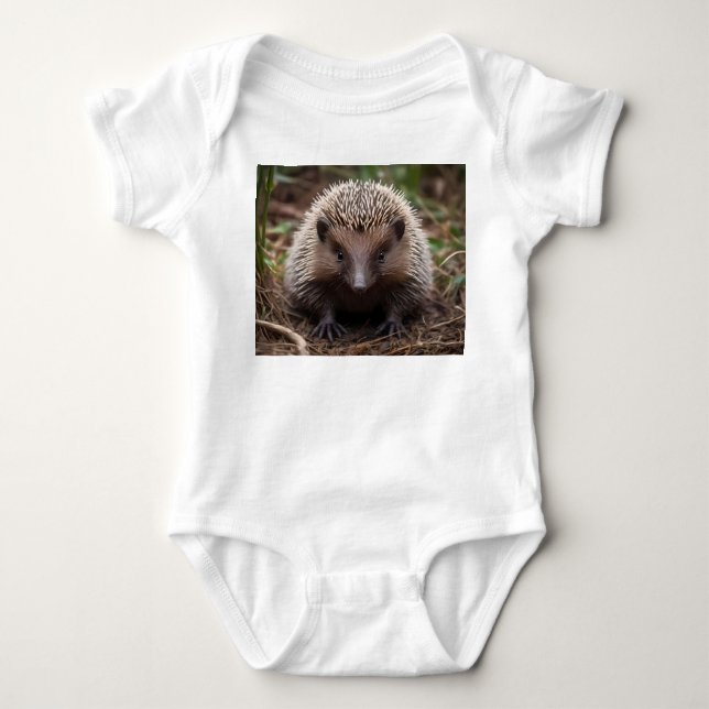 **"Spiky Beginns: The Adorable Baby Echidna"** Baby Strampler (Vorderseite)