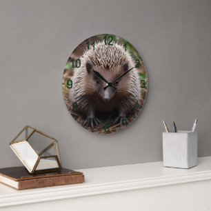 **"Spiky Beginns: The Adorable Baby Echidna"** Große Wanduhr