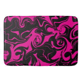 Spill - Magenta und Schwarz Badematte