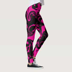 Spill - Magenta und Schwarz Leggings