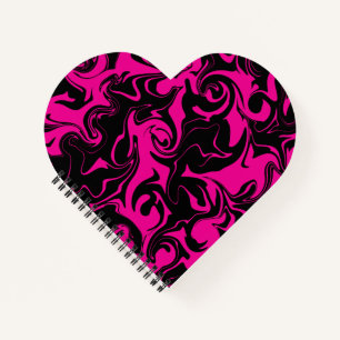 Spill - Magenta und Schwarz Notizbuch