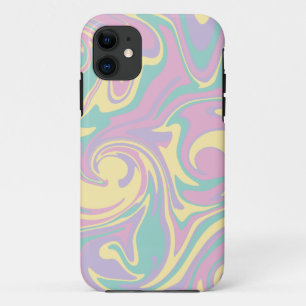 Spill - Pastellrosa, Gelb, Lila und grün Case-Mate iPhone Hülle