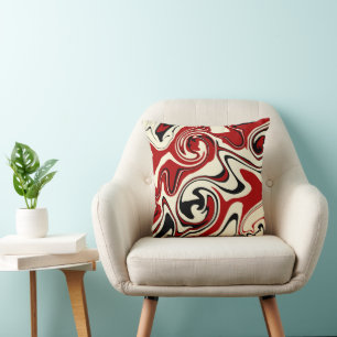 Spill - Red & Cream Kissen