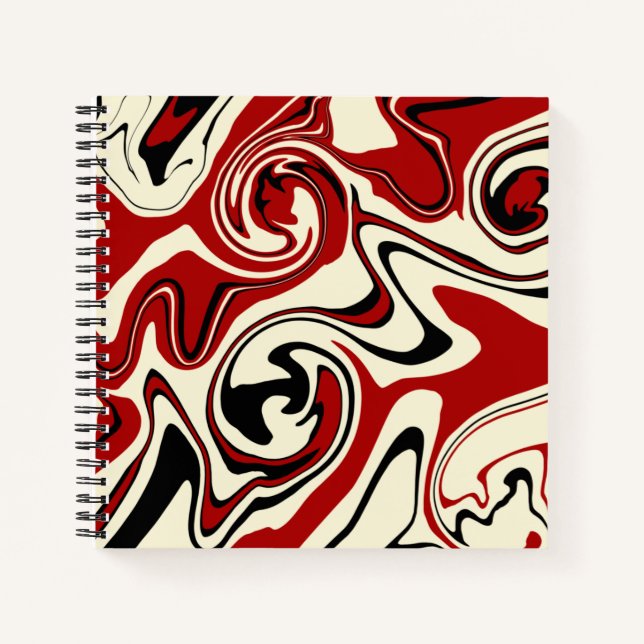 Spill - Red & Cream Notizbuch (Vorderseite)