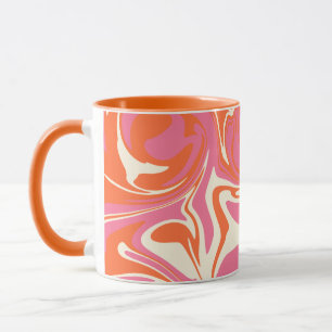 Spill - Rosa, Orange und Creme Tasse