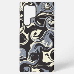 Spill - Schwarz, Grau und Creme Samsung Galaxy Hülle