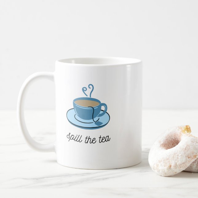 Spill the Tee Tasse (Mit Donut)