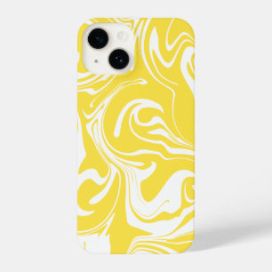 Spill - Zitronengelb und Weiß iPhone 14 Hülle