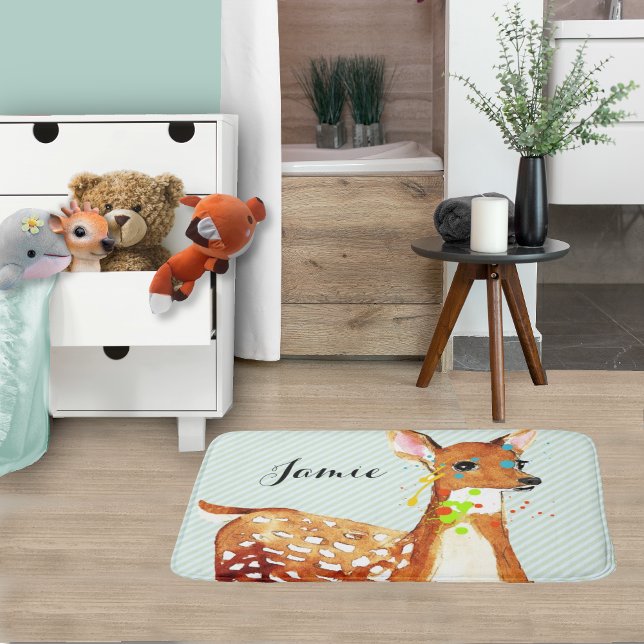 Spilt Paint Fawn Deer Childrens Badematte (Von Creator hochgeladen)