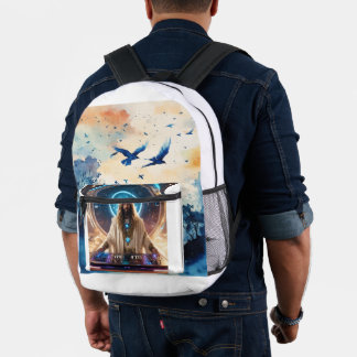 "Spin and Style: DJ Beats Design bag" Bedruckter Rucksack