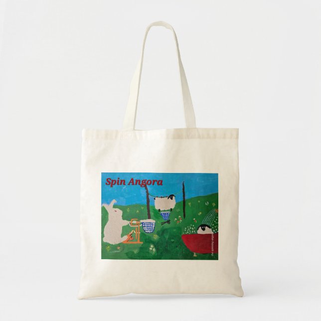 Spin Angora Tasche/Garntasche Tragetasche (Vorne)