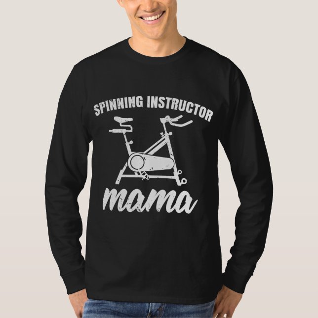 Spin Class Cycling Mama Spinning Instructor Mama T-Shirt (Vorderseite)
