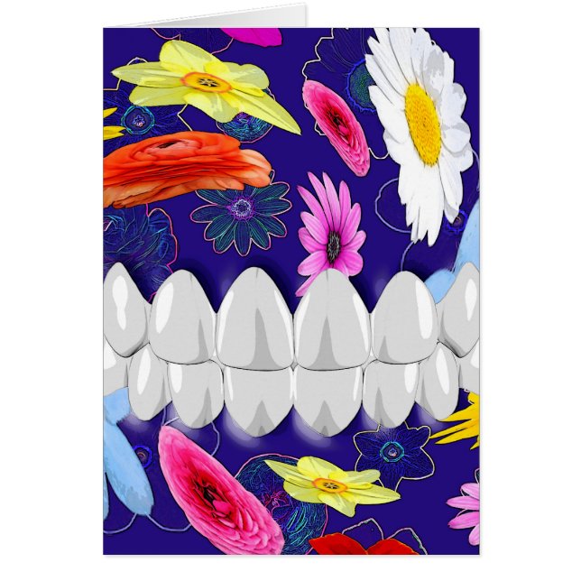 Spin Dentist-Karte für das weiße Zähne-Lächeln der (Vorne)