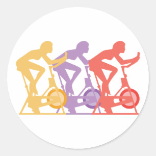 Spin-Klasse Runder Aufkleber