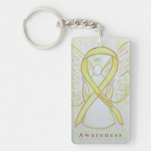 Spina Bifida Angel Awareness Ribbon Schlüsselanhän Schlüsselanhänger