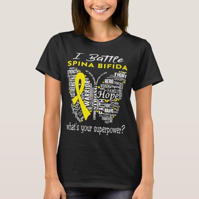 Spina Bifida Awareness Month Ribbon Gifts T-Shirt (Vorderseite)