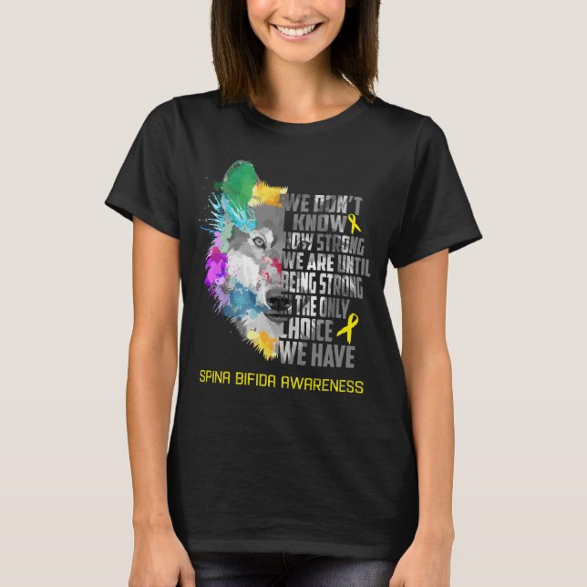Spina Bifida - Geschenke zur Unterstützung der Sen T-Shirt (Vorderseite)