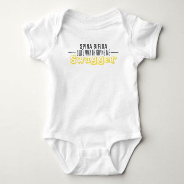Spina- Bifidabewusstsein Baby Strampler (Vorderseite)