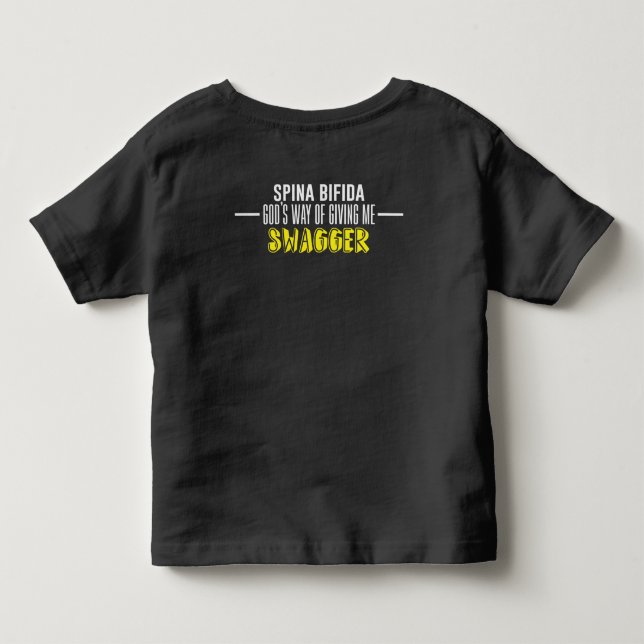 Spina- Bifidabewusstsein Kleinkind T-shirt (Rückseite)