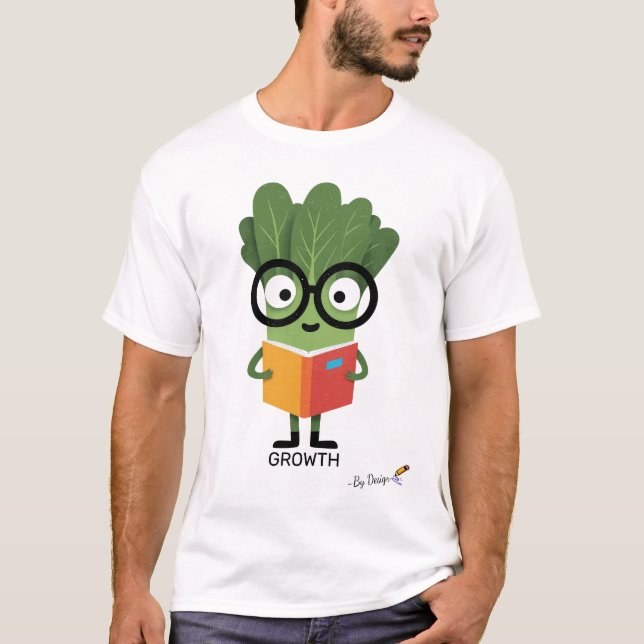 Spinach mit Brille | WACHSTUM - nach Entwurf T-Shirt (Vorderseite)