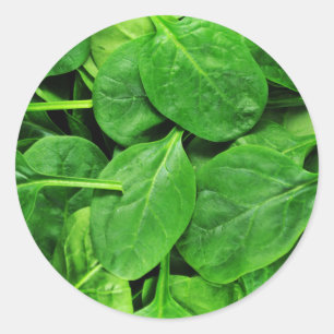 Spinach Runder Aufkleber