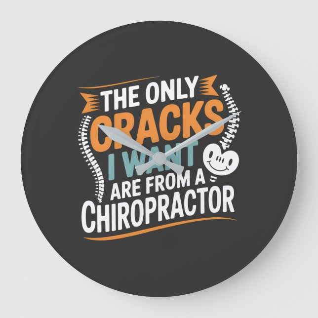 Spinal Alignment and Posture Recovery Große Wanduhr (Vorderseite)