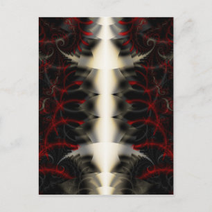Spinal Paisley Gothic Fraktal signiert Mini Print Postkarte