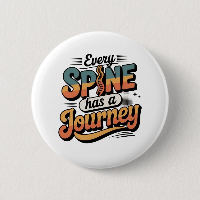 Spine Care Journey and Body Alignment Button (Vorderseite)