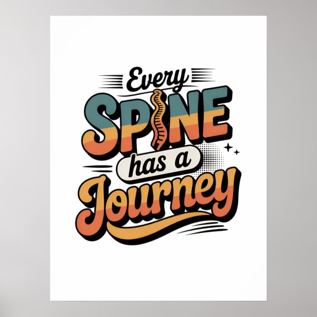 Spine Care Journey and Body Alignment Poster (Vorne)