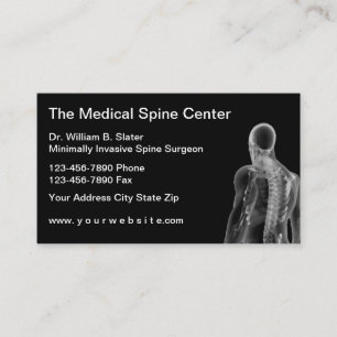 Spine Doctor Medical Theme Visitenkarte
