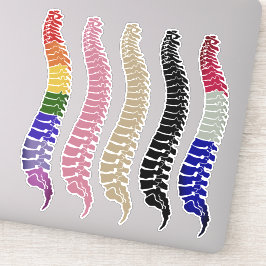 Spine-Laptop-Aufkleber, Rückenaufkleber, chiroprak Aufkleber