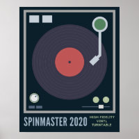 SpinMaster 2020 HochFidelity Vinyl Turntable