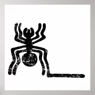 Spinne antikes idol Geoglyph Symbol Petroglyph-Nam Poster