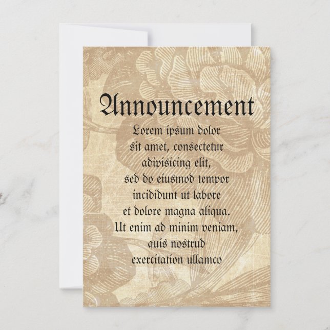 Spinne auf Blume Ankündigung (Vorderseite)