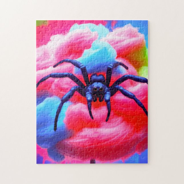 Spinne auf Cotton Candy! (Vertikal)