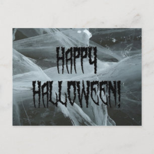 Spinne Bein Halloween und unheimliche Hintergrundp Postkarte