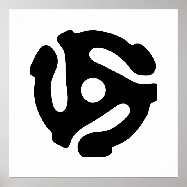 Spinne für den Vinyl-Adapter mit 7 Zoll, 45 U/min Poster (Vorne)