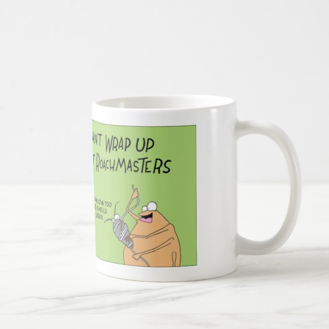 Spinne gibt einem Toastmaster Rede Kaffeetasse (Rechts)
